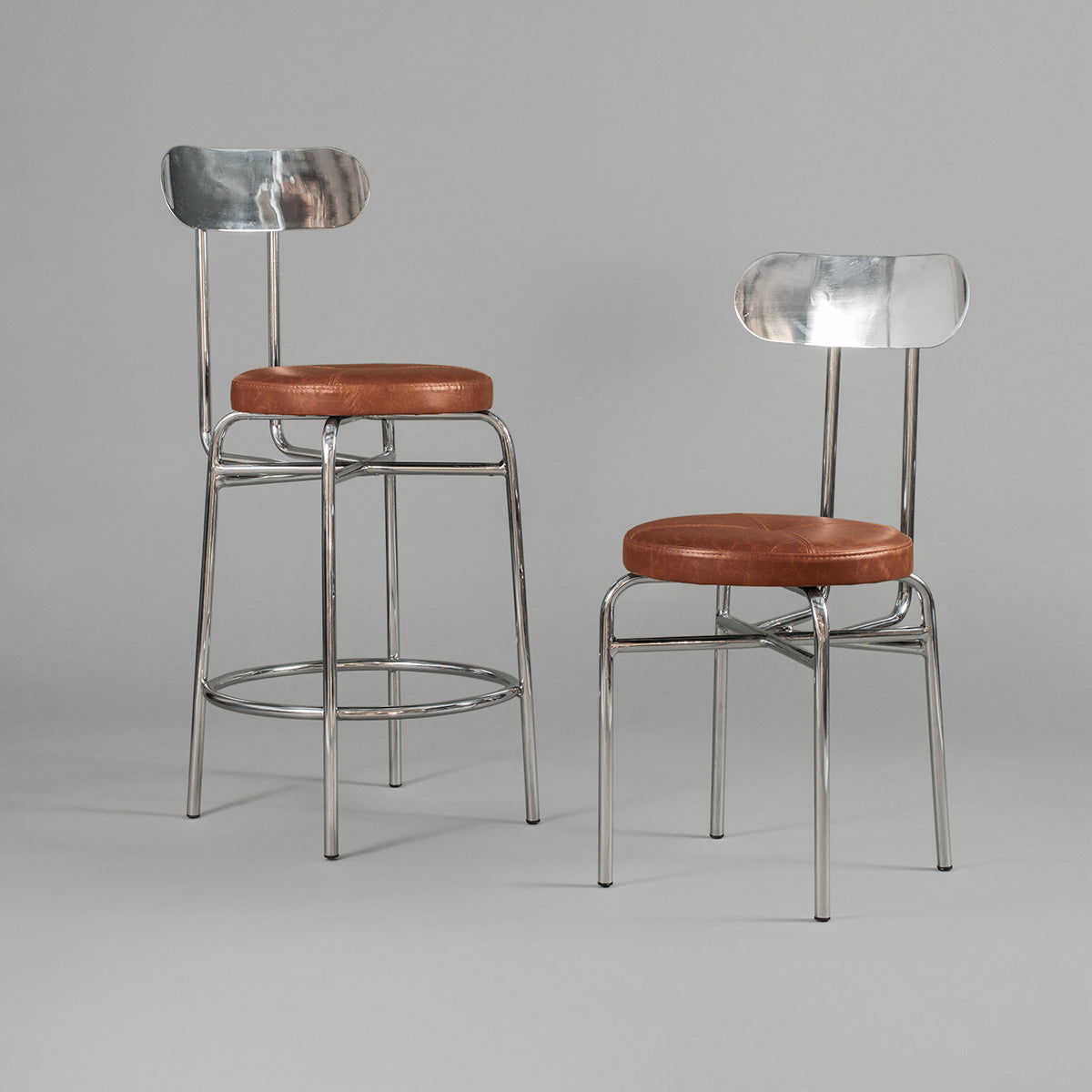 Silla Duvet Krom Cuero