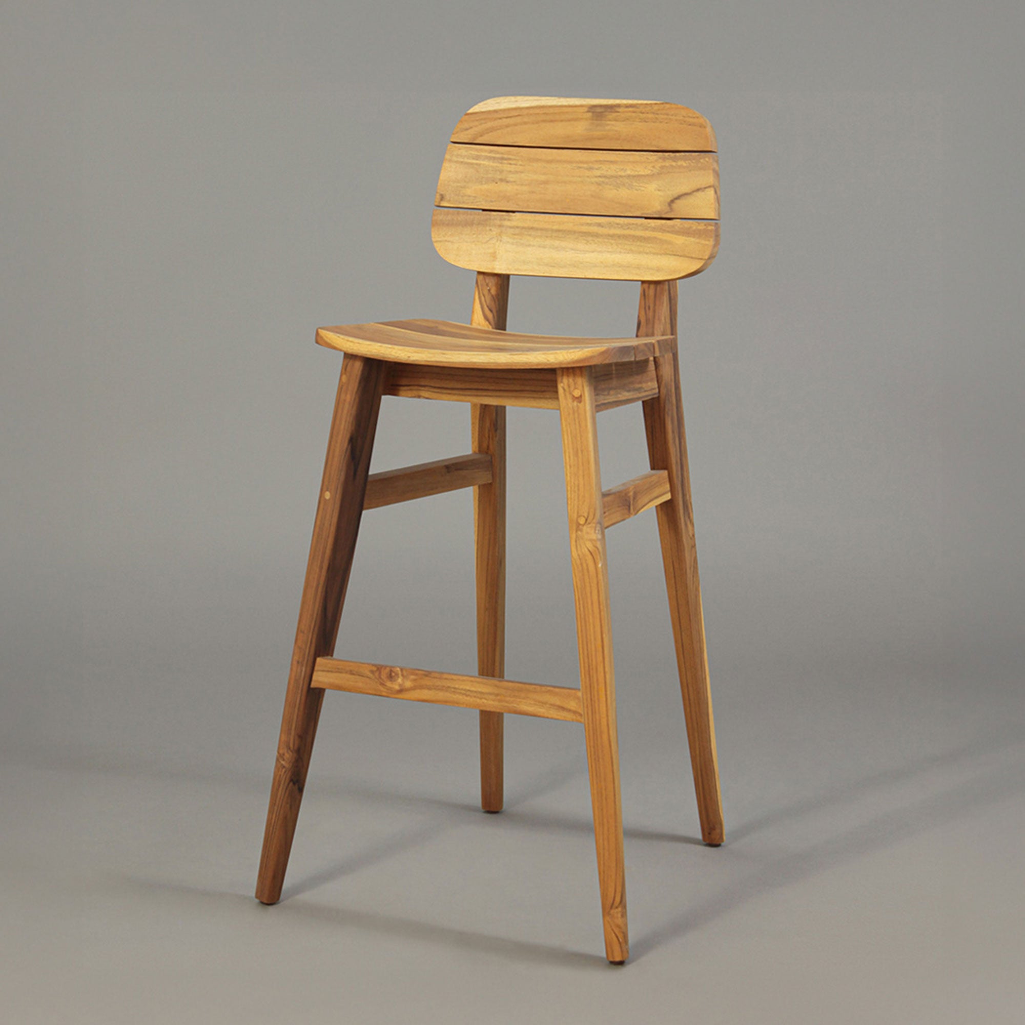 Silla de Barra Wooden Teca