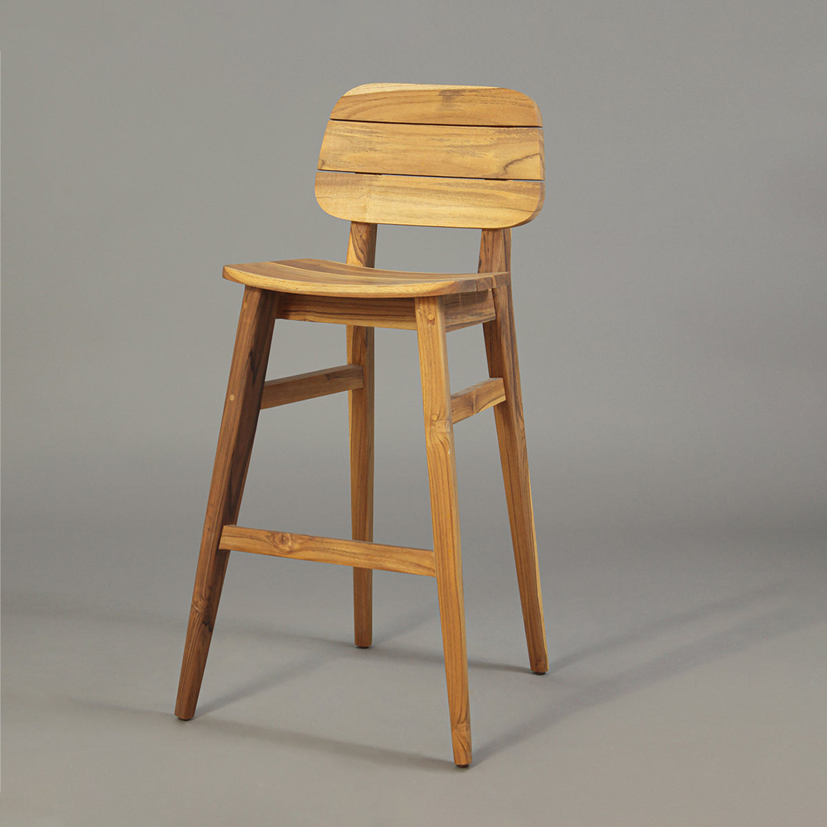 Silla de Barra Wooden Teca